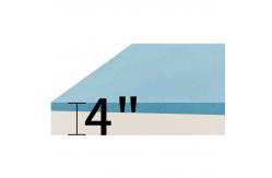 China Biopreferred Dual Layer Memory Foam Mattress Topper For Pressure Relief supplier