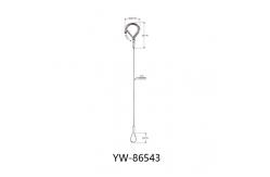 China 304 Stainless Steel Material Wire Rope Sling With Loop Die Cast Hook YW86541 supplier