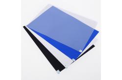 China Customized Cleanroom Disposable Adhesive Laminated peel off transparent white blue sticky mat supplier