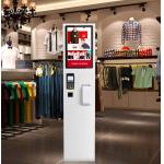 High Brightness Digital Signage Totem , 22 Inch Touch Screen Kiosk Self Service Machine for sale