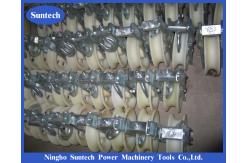 China Single Nylon Wheel Conductor Pulley Stringing Blocks For Transmission Line supplier