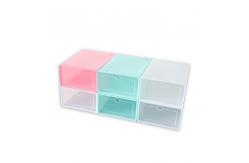 China Ultralight ODM Clear Shoe Storage Boxes , Stackable Shoe Storage Containers supplier