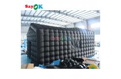 China Portable LED Disco Lighting Mobile Night Club Tent Inflatable Cube Party Tent supplier