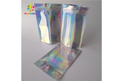 China Waterproof Holographic Stand Up Pouch Glossy Finished Surface Finish supplier