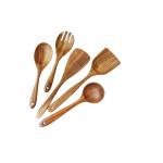 Stainfree Wooden Kitchen Tools Set Toxinproof , NonBPA Wooden Cooking Set for sale