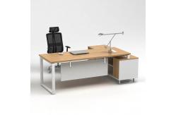 China 1.8M Office Furniture Desk CEO Office Executive Office Table With Cabinet supplier