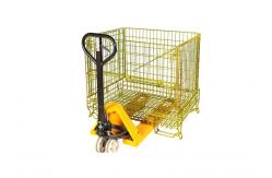 China Stackable Folding Mesh Containers Stillage Steel Cages For Storage supplier