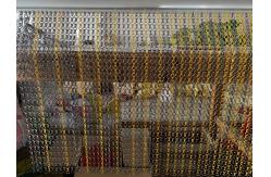 China Double Hooks Chain Link Curtain Aluminium Anodized Surface Treatment supplier