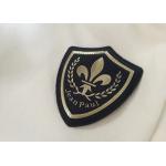 Leather Material Elegant Custom Clothing Patches With Hook And Loop for sale