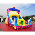 Unicorn Jumping Bouncy Castle Inflatable Bounce House With Slide for sale