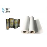 Waterproof 280gsm Matte Polyester Canvas Rolls Single Side For Giclee Inkjet Printing