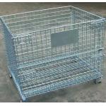 Custom Stackable Wire Mesh Storage Bins , Welded Steel Mesh Storage Cages