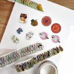 Custom Acrylic Adhesive Japanese Tape Printed Die Cut Washi Tape for sale
