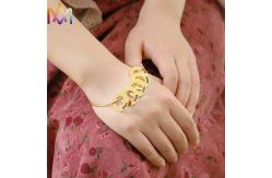 China 10.5g Womens Engraved Bracelets With Round Pendants supplier