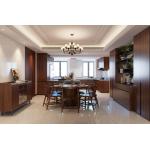 Modern Chinese Red Brown Stainless Steel Kitchen Units Sophisticated Luxurious for sale