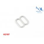 Square Shiny Metal Slide Buckle 13mm Inner Size Zinc Alloy For Belt / Bag for sale