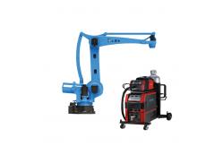 China 6 Axis Industrial Robot Arm With MAG MIG Welding Machine And Gun supplier