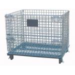 Durable Collapsible Wire Container With Printing Name Card For Transshipment for sale