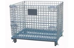 China Durable Collapsible Wire Container With Printing Name Card For Transshipment supplier