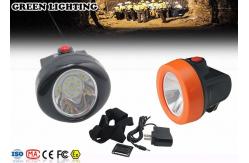 China IP68 1W Rechargeable LED Headlamp 2.8Ah Battery 4000 Lux Brightness supplier