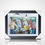 Custom Print 3D Dragon Ball Movie Poster Flip 3D Animation 3D Picture with Black Frame Integrated Art Theme for sale