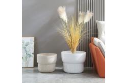 China Rust Resistant Fiber Clay Planters Smooth Surface Easily Assembled supplier