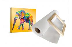 China Pigment And Dye Inkjet Cotton Canvas 410gsm Matte Large Format Printing supplier