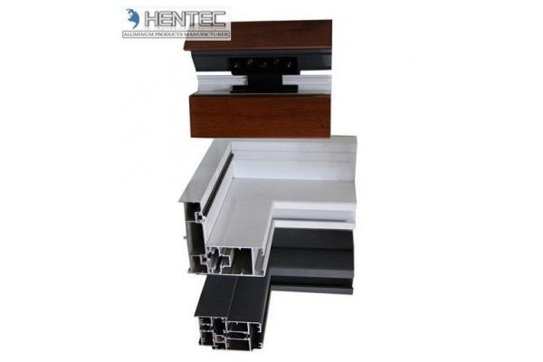 Clear Anodized Aluminum Window Extrusion Profiles Cutting / Pnching / Milling
