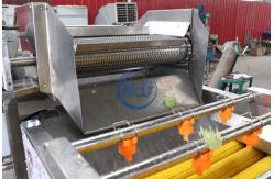 China Ozone Air Bubble Vegetable Washing Machine 3.75KW With Water Circulating System supplier