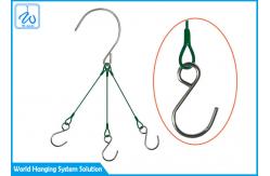 China Surface PVC Wire Rope Suspension Systems , Hook Steel Cable Hanging System supplier