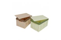 China Sturdy Practical Folding Tote Box , Fashionable Collapsible Crates With Lids supplier