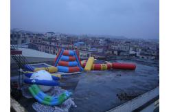 China Durable Inflatable Water Sports Trampoline Combo with Logo printing supplier