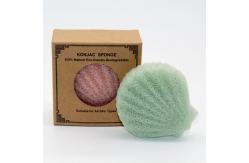 China 7.8*7.5cm Shell Shape Konjac Sponge supplier