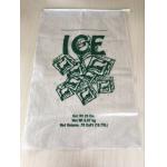 8LB LDPE Ice Bags with drawstring - 10x22 - 500 Bags - 1.35 mil - Clear for sale