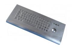 China IP65 Explosion Proof 38mm Trackball Stainless Kiosk Keyboard Wall Mounted Desktop Keyboard supplier