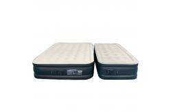 China hot selling portable PVC Flocking Double Layer Air Bed Inflatable Air Mattresses supplier