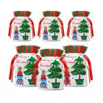 Christmas Present Wrapping CPE PE Plastic Drawstring Bags