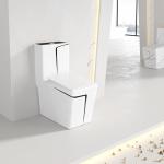 Square WC Siphonic Flush Sanitary Ware Toilet Self Cleaning Spray for sale