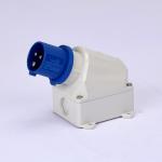 3P 16A Waterproof KRIPAL Industrial Plugs Wall Mounted With CE Certification for sale