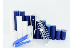 China Disposable Cleanroom Sticky Lint Roller Dust Removal Adhesive Roller supplier