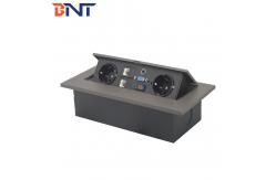 China High Class Office Pop Up Socket With Double EU Standard Power Plug supplier
