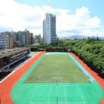 Abrasion-resistant Synthetic Sports Flooring For Park Environmental Friendly Red for sale