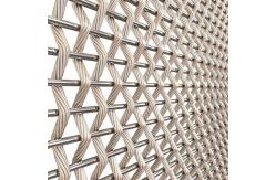 China Stainless Steel Mesh Architectural Woven Wire Mesh For Facade Cladding supplier