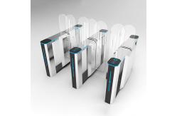China 304 Stainless Steel Speed Gate Access Control Sliding Employee Turnstiles Anti Pinch supplier