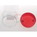 Square Food Grade Clear Plastic Jars With Silk Screen Printing
