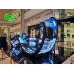 Quickly install Flexible LED Screen Video Advertising Curved Cylinder Display P4