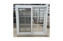 China UPVC / PVC Sliding Window And Door Stained Glass Sliding Windows With Grill supplier