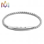 Hypoallergenic SS316L Men Punk Bracelet With Handmade Cuff Chain for sale