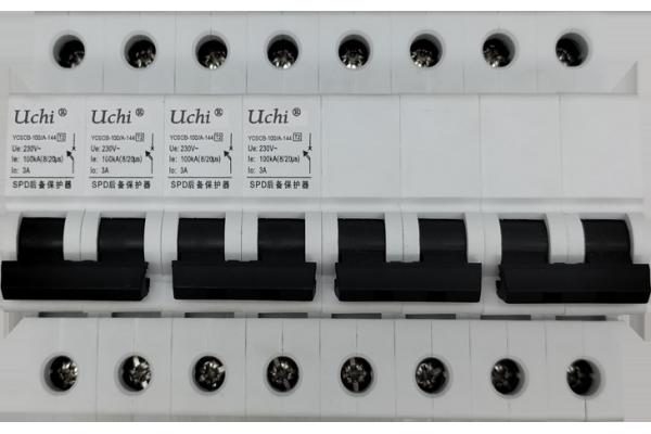 100ka Circuit Breaker With Surge Protection , 144mm Width SPD Circuit Breaker