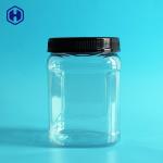 Home Kitchen Use Plastic Grip Jars Lightweight Plastic Biscuit Containers for sale